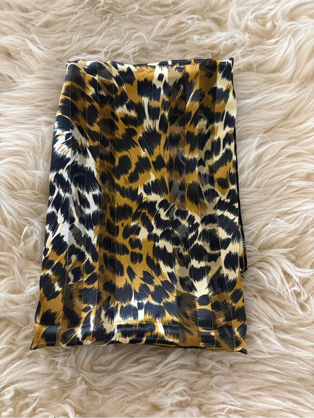 Leopard Print Chiffon Scarf